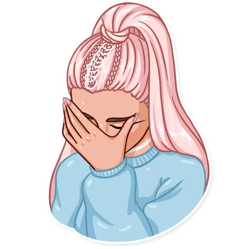 🤦‍♀️ Стикер «Ariana Grande» для Telegram
