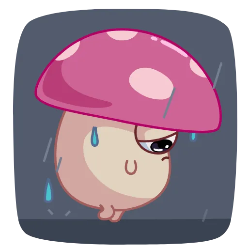 😭 Эмодзи «Mushroom Stepa» для Telegram