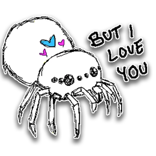 ❤ Стикер «Spiders» для Telegram