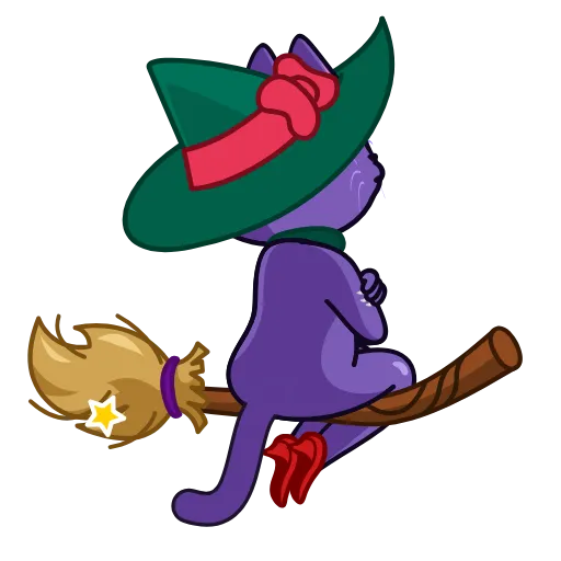😷 Стикер «Ms.Witch C» для Telegram