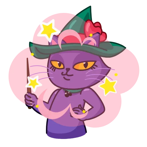 😑 Стикер «Ms.Witch C» для Telegram
