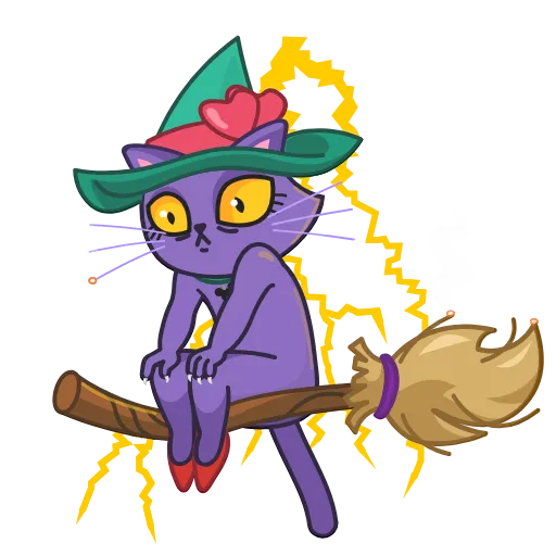 😐 Стикер «Ms.Witch C» для Telegram