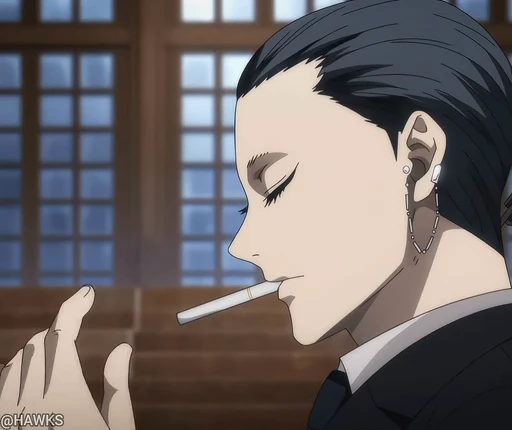 🚬 Стикер «Majo to Yajuu» для Telegram