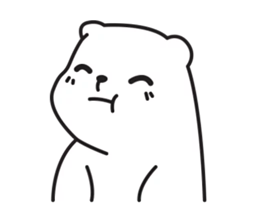 😊 Стикер «Mu Bear» для Telegram