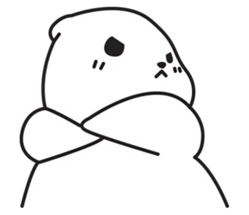 😤 Стикер «Mu Bear» для Telegram