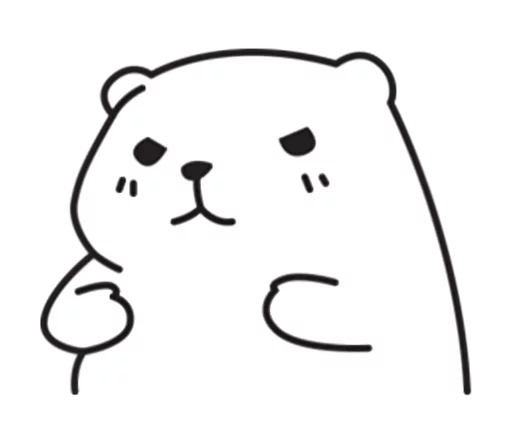 😠 Стикер «Mu Bear» для Telegram