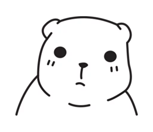 😐 Стикер «Mu Bear» для Telegram
