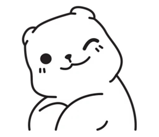 😉 Стикер «Mu Bear» для Telegram