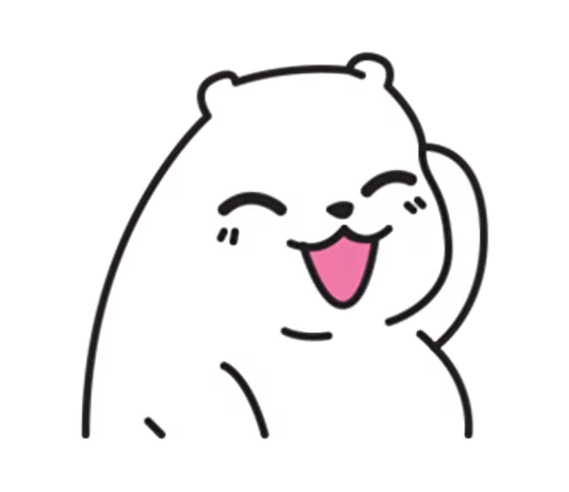 😁 Стикер «Mu Bear» для Telegram