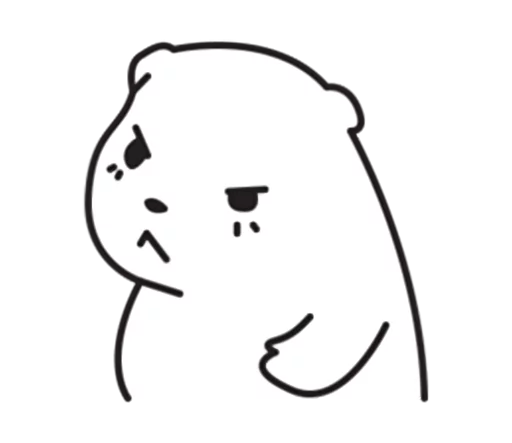 😠 Стикер «Mu Bear» для Telegram