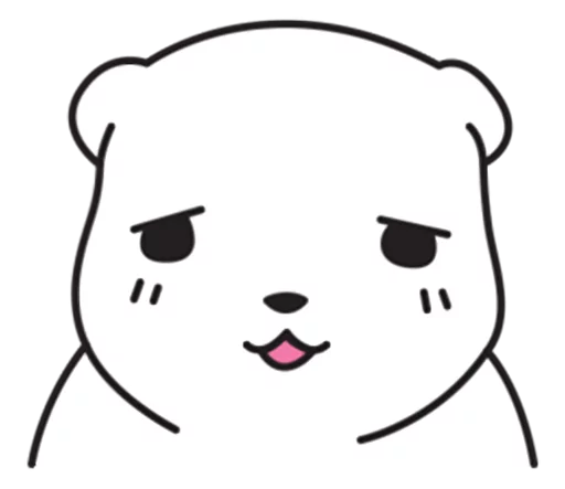 😔 Стикер «Mu Bear» для Telegram