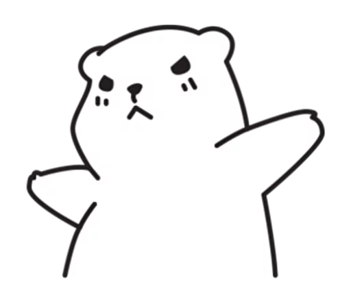 😠 Стикер «Mu Bear» для Telegram