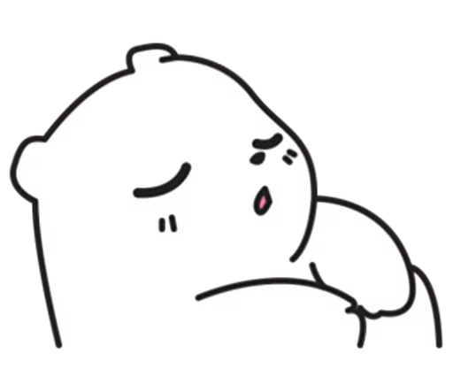 😪 Стикер «Mu Bear» для Telegram