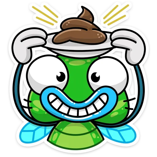 💩 Стикер «Мухаха» для Telegram