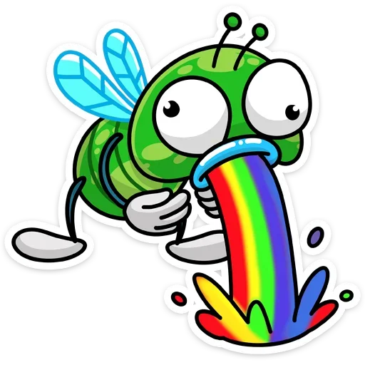 🌈 Стикер «Мухаха» для Telegram