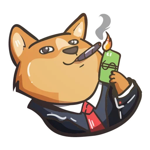 Стикерпак Crypto Doge для Telegram — скачать