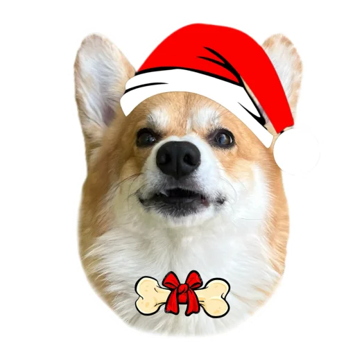 🎅 Стикер «Маффин корги» для Telegram