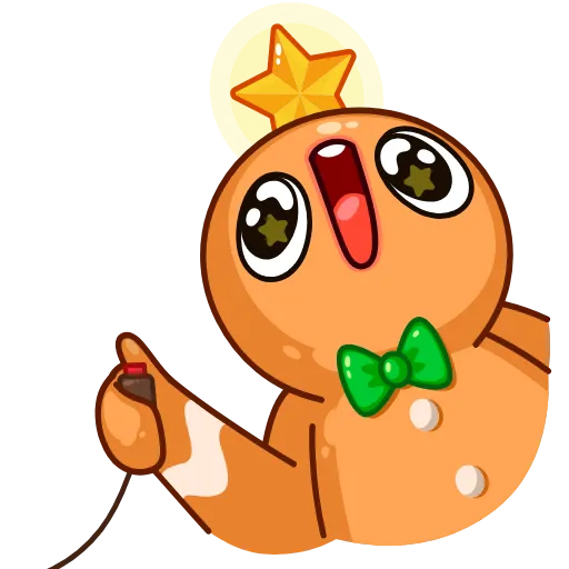 🤩 Стикер «Gingerbread Man» для Telegram