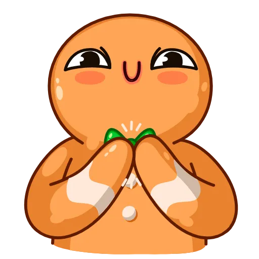 👏 Стикер «Gingerbread Man» для Telegram