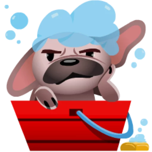 🛀 Стикер «Mugsy» для Telegram