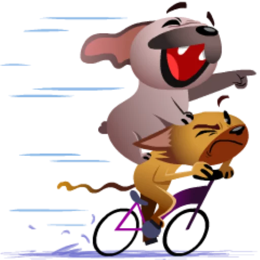 🚲 Стикер «Mugsy» для Telegram