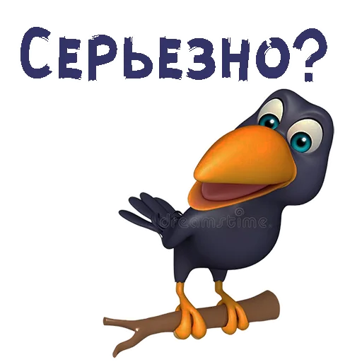 😫 Стикер «МультВорона» для Telegram