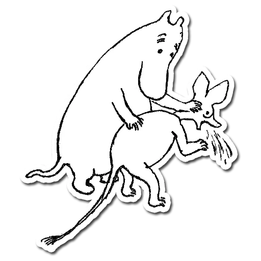 😫 Стикер «Mumindalen» для Telegram