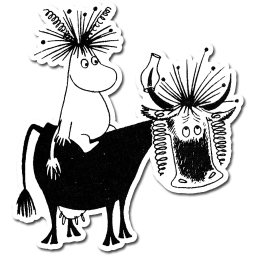 🐮 Стикер «Mumindalen» для Telegram
