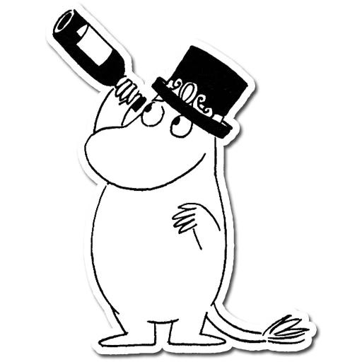 🍾 Стикер «Mumindalen» для Telegram