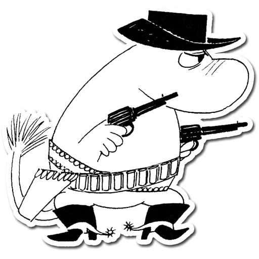 🔫 Стикер «Mumindalen» для Telegram