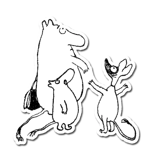 👆 Стикер «Mumindalen» для Telegram