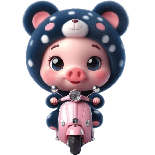 🛵 Стикер «Свинюшки медведи» для Telegram