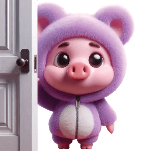 🚪 Стикер «Свинюшки медведи» для Telegram