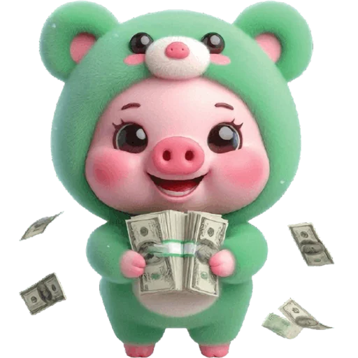 🤑 Стикер «Свинюшки медведи» для Telegram