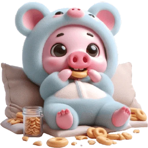😋 Стикер «Свинюшки медведи» для Telegram
