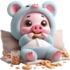 😋 Эмодзи «Свинюшки медведи» для Telegram