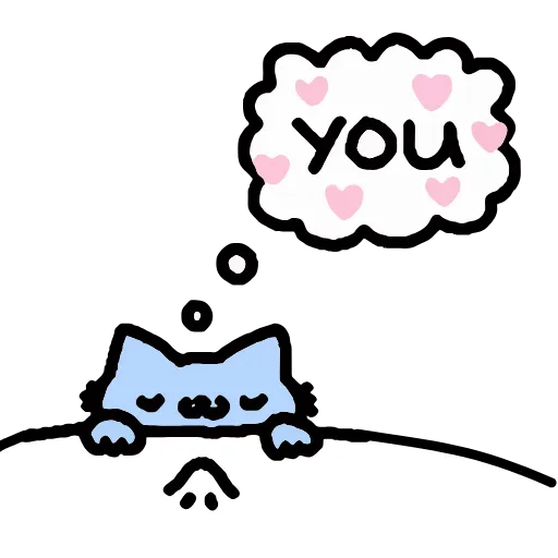 Стикер 20 Котики Love