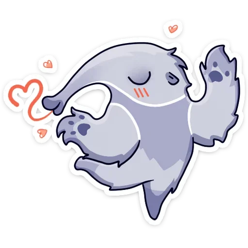 💕 Стикер «Муравьед Мур» для Telegram