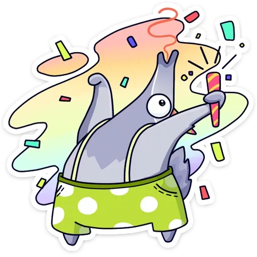 🎉 Стикер «Муравьед Мур» для Telegram