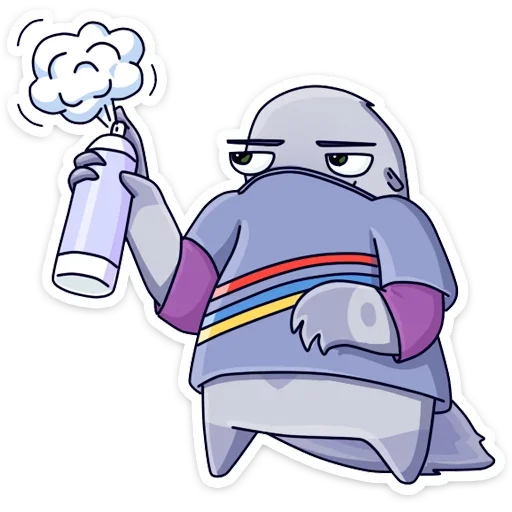 💨 Стикер «Муравьед Мур» для Telegram