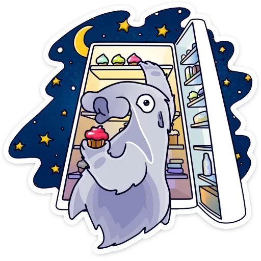 🍔 Стикер «Муравьед Мур» для Telegram