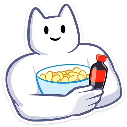 🍿 Стикер «Мурк» для Telegram