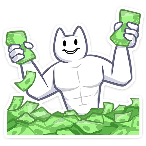 🤑 Стикер «Мурк» для Telegram