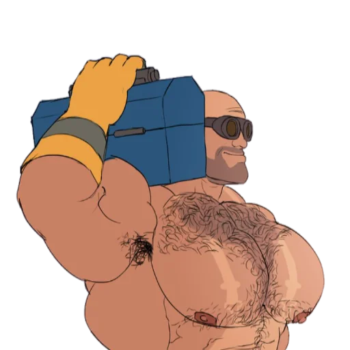 💪 Стикер «Muscle guys TF2» для Telegram