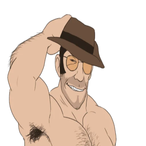 💪 Стикер «Muscle guys TF2» для Telegram