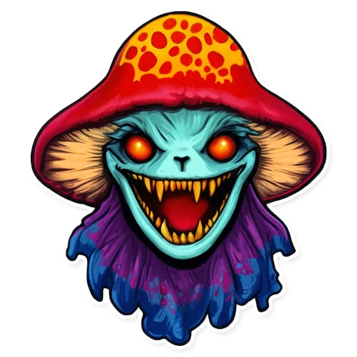 😈 Стикер «Грибягоды» для Telegram