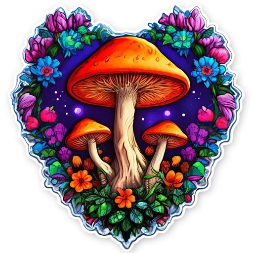 💜 Стикер «Грибягоды» для Telegram
