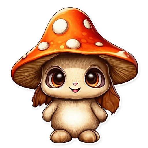 ☺️ Стикер «Грибягоды» для Telegram