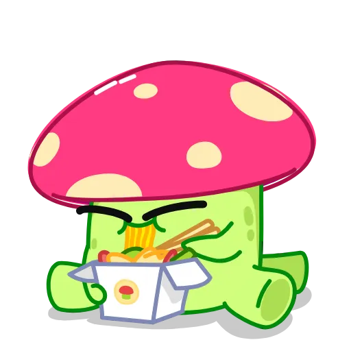 🥡 Стикер «Mushroom» для Telegram