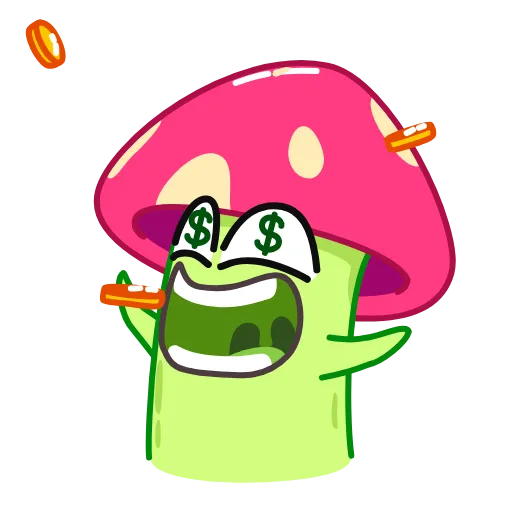 🤑 Стикер «Mushroom» для Telegram